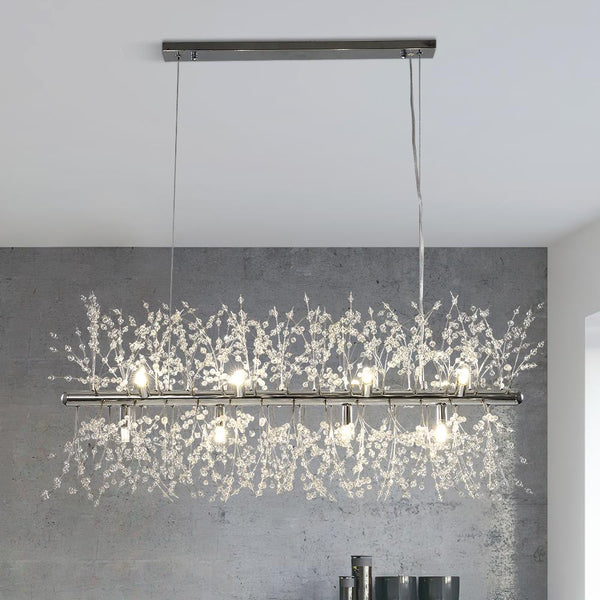 Modern 9/12 Light Linear Sputnik Firework Chandelier - Yiilighting