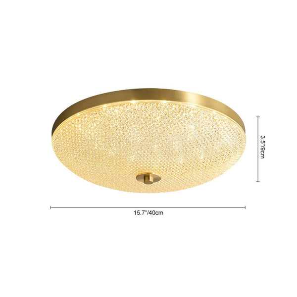 Modern Brushed Metal Acrylic LED Ceiling Light - Yiilighting