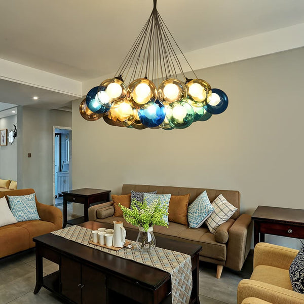 Modern Bubble Cluster Globes Pendant Lighting - Yiilighting