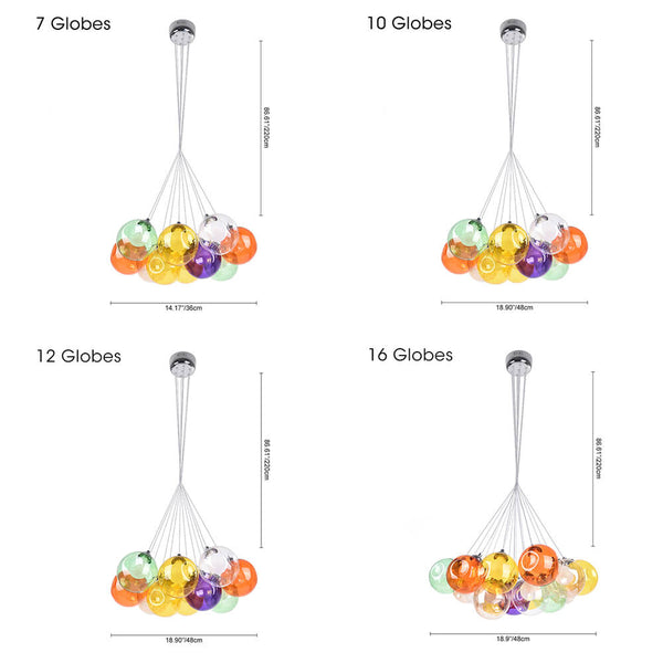 Modern Bubble Cluster Globes Pendant Lighting - Yiilighting