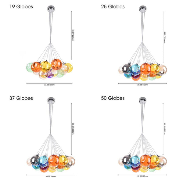 Modern Bubble Cluster Globes Pendant Lighting - Yiilighting