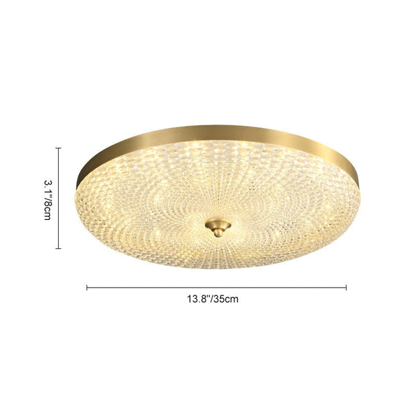 Modern Circle Round LED Flush Mount Ceiling Light - Yiilighting