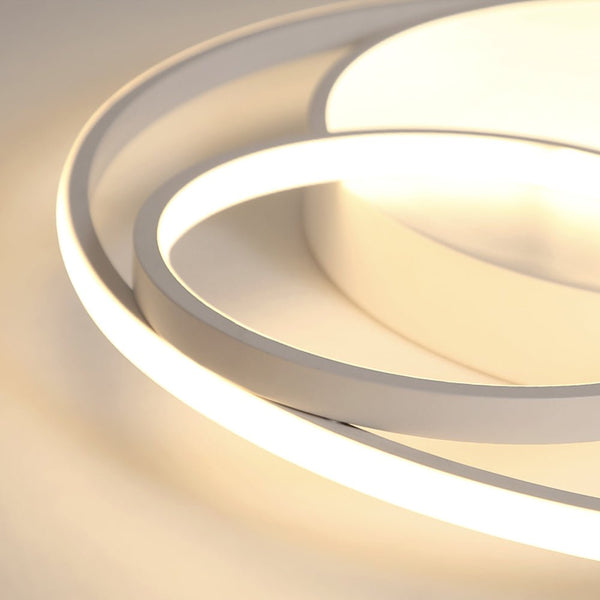 Modern Circular Rings LED Flush Mount Ceiling Light - Yiilighting