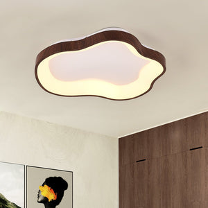 Modern Cloud Wood Grain LED Ceiling Light - Yiilighting