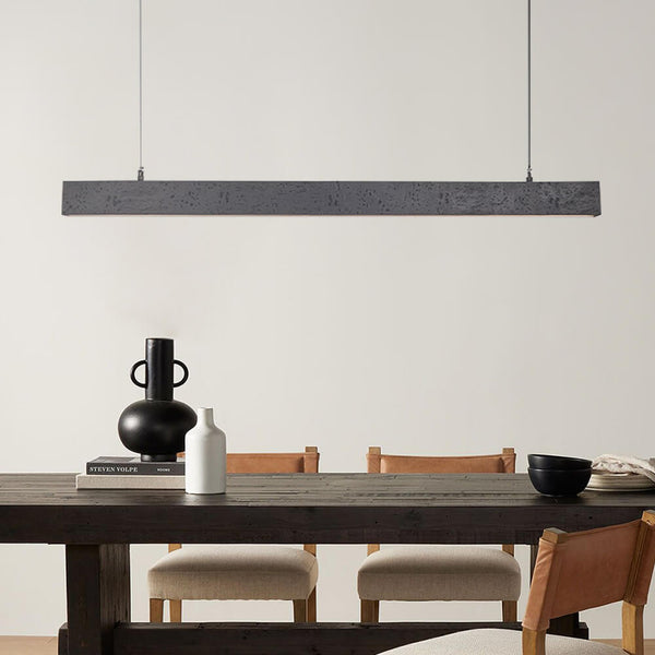 Modern Concrete LED Linear Pendant Light - Yiilighting