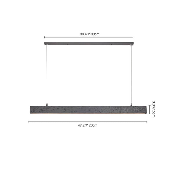 Modern Concrete LED Linear Pendant Light - Yiilighting