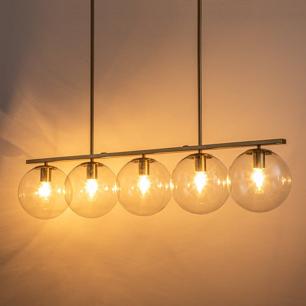 Modern Contemporary 5 Light Linear Pendant Lighting - Yiilighting