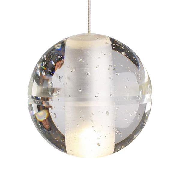 Modern Crystal Ball Staircase Pendant Light - Yiilighting