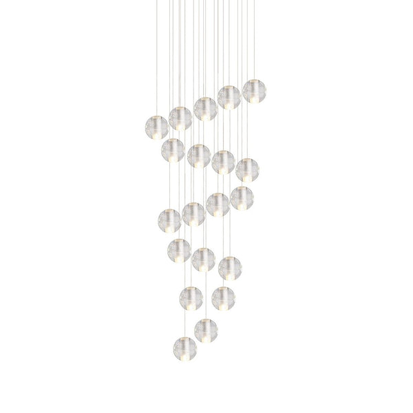 Modern Crystal Ball Staircase Pendant Light - Yiilighting