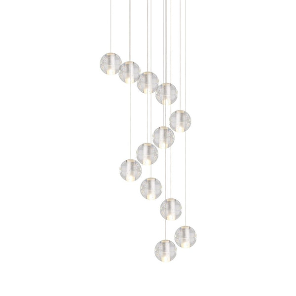 Modern Crystal Ball Staircase Pendant Light - Yiilighting