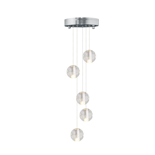 Modern Crystal Ball Staircase Pendant Light - Yiilighting