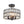 Modern Crystal Glass Semi Flush Drum Ceiling Light - Yiilighting