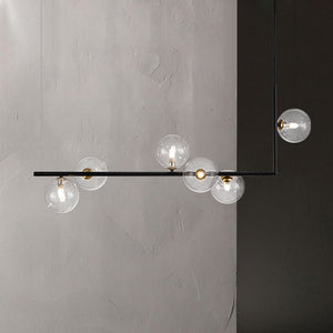 Modern Design 6 - Light Linear Glass Globe Chandelier - Yiilighting