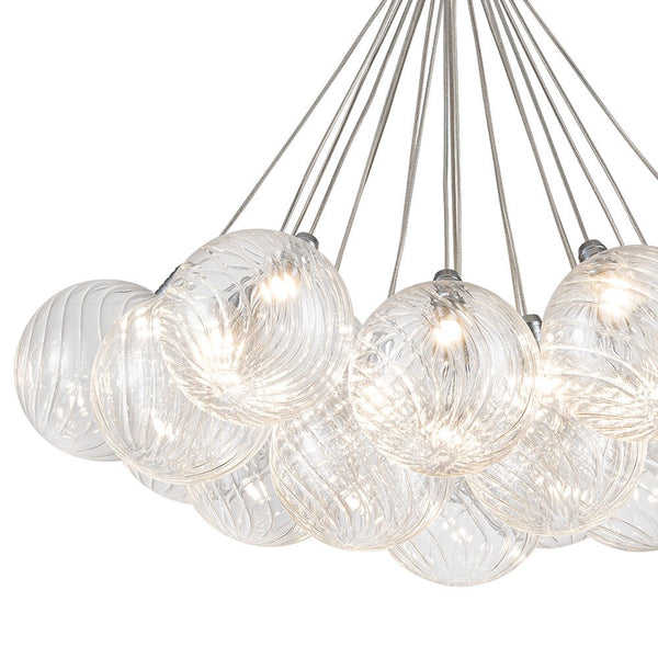 Modern Dimmable LED Cluster Glass Bubble Chandelier - Yiilighting