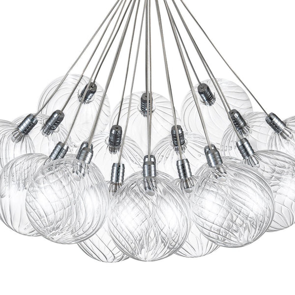 Modern Dimmable LED Cluster Glass Bubble Chandelier - Yiilighting