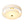 Modern Double Layer Concentric Linen Fabric Round Semi Flush Mount - Yiilighting