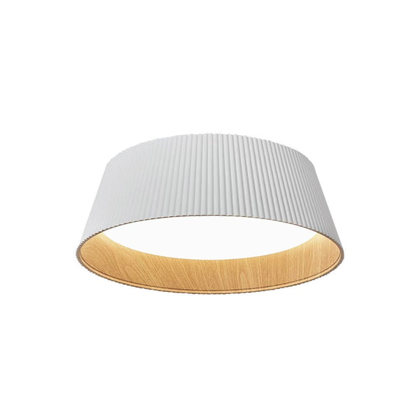 Modern Fluted Ribbed Round LED Flush Mount Ceiling Light - Yiilighting