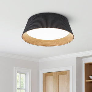 Modern Fluted Ribbed Round LED Flush Mount Ceiling Light - Yiilighting