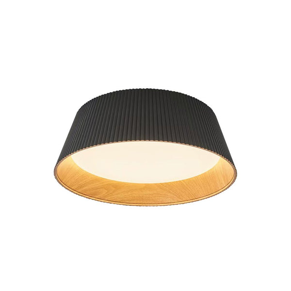 Modern Fluted Ribbed Round LED Flush Mount Ceiling Light - Yiilighting