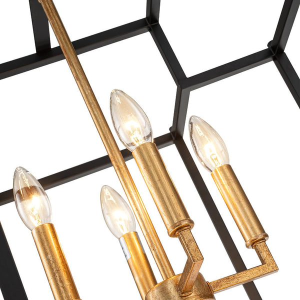 Modern Geometric Sector Cage Pendant Light - Yiilighting