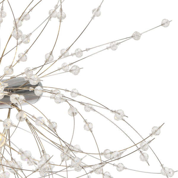 Modern Glam 15 - Light Starburst Dandelion Crystal Glass Linear Chandelier - Yiilighting