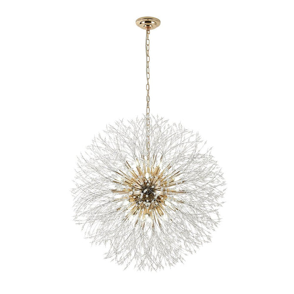 Modern Glam 16 - Light Starburst Dandelion Crystal Glass Chandelier - Yiilighting