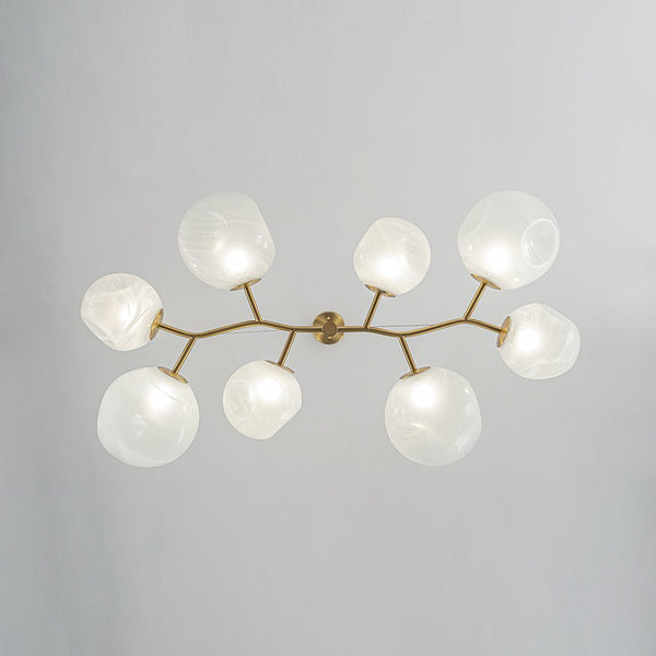Modern Glam 8-Light Cloud Glass Chandelier - Yiilighting