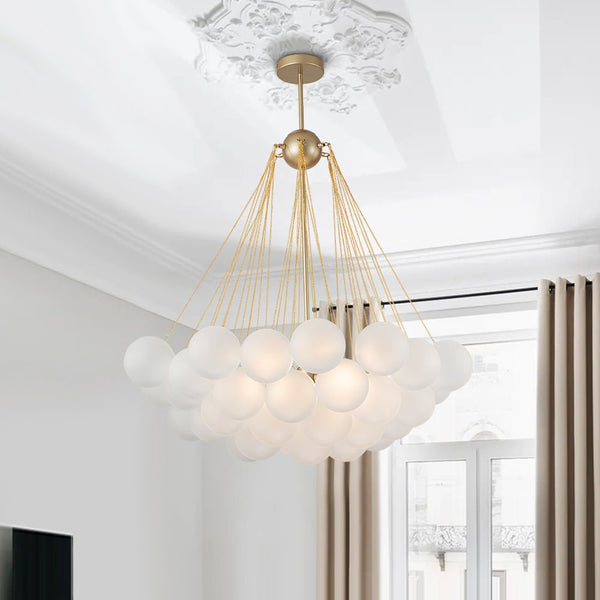 Modern Globe Bubble Cluster Glass Ball Chandelier - Yiilighting