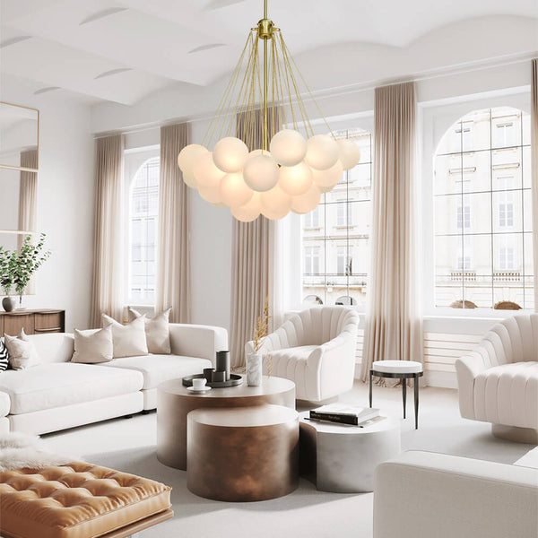 Modern Globe Bubble Cluster Glass Ball Chandelier - Yiilighting