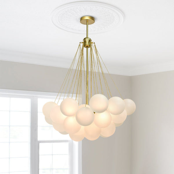 Modern Globe Bubble Cluster Glass Ball Chandelier - Yiilighting