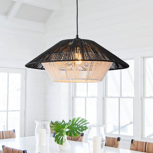 Modern Hand - Woven Hat Hemp Island Chandelier - Yiilighting