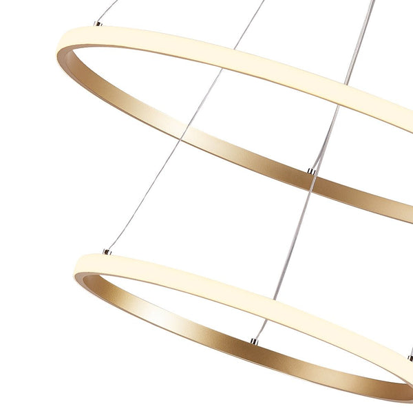 Modern LED Lighting 2/3 Tier Ring Circular Chandelier - Yiilighting