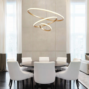 Modern LED Lighting 2/3 Tier Ring Circular Chandelier - Yiilighting