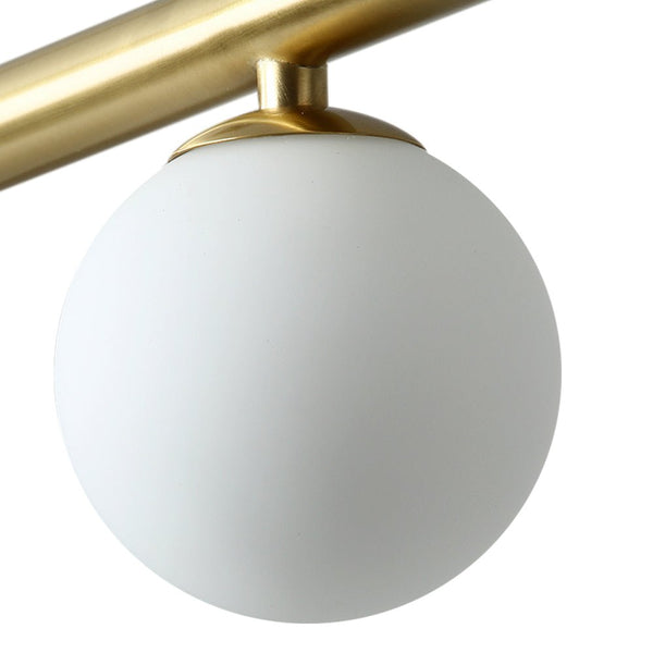 Modern Linear Opal Globes Suspension Chandelier - Yiilighting