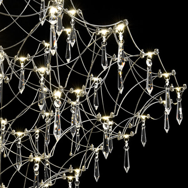 Modern Luxury Starry Geometric LED Crystal Chandelier - Yiilighting