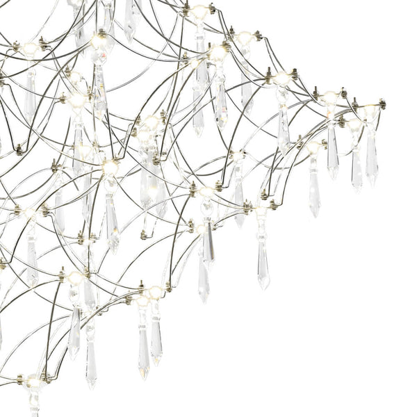 Modern Luxury Starry Geometric LED Crystal Chandelier - Yiilighting