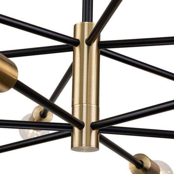 Modern Mid - century Sputnik Silhouette Two - Tier Chandelier - Yiilighting