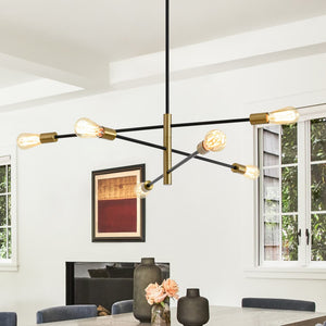 Modern Minimalism 6 - Light 3 - Tiered Sputnik Metal Chandelier - Yiilighting