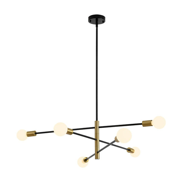 Modern Minimalism 6 - Light 3 - Tiered Sputnik Metal Chandelier - Yiilighting