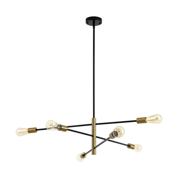 Modern Minimalism 6 - Light 3 - Tiered Sputnik Metal Chandelier - Yiilighting