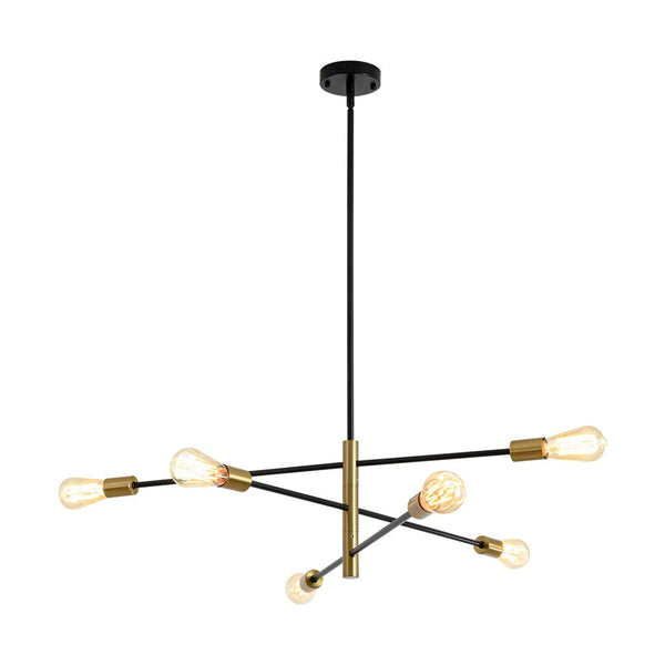 Modern Minimalism 6 - Light 3 - Tiered Sputnik Metal Chandelier - Yiilighting