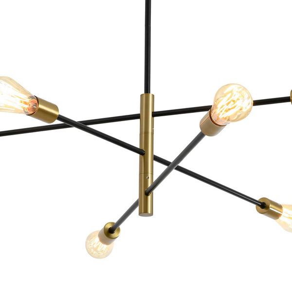 Modern Minimalism 6 - Light 3 - Tiered Sputnik Metal Chandelier - Yiilighting