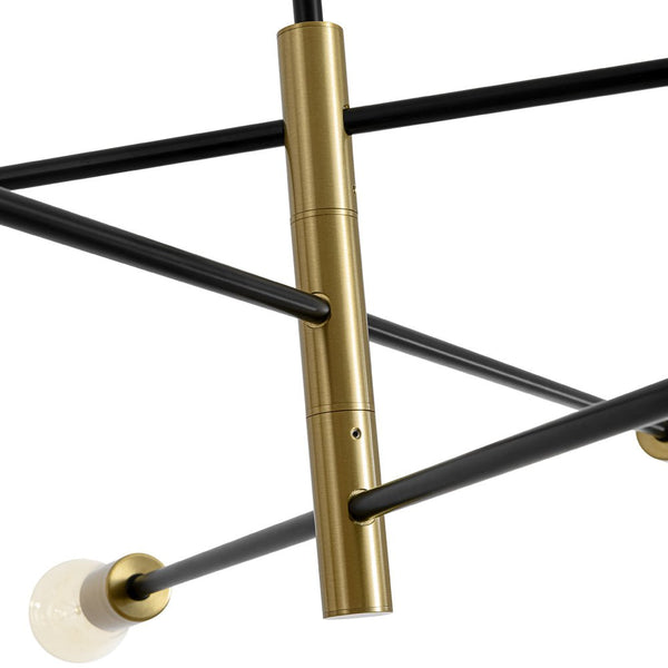 Modern Minimalism 6 - Light 3 - Tiered Sputnik Metal Chandelier - Yiilighting