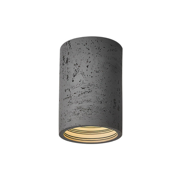 Modern Minimalist Cylindrical Stone LED Flush Mount Ceiling Light - Yiilighting
