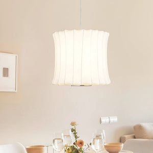 Modern Minimalist Natural Silk White Pendant Light - Yiilighting