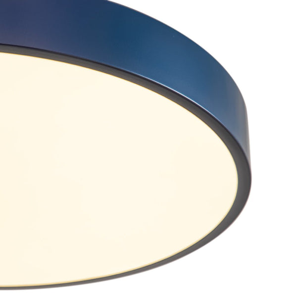 Modern Minimalist Round Drum LED Semi Flush Mount Ceiling Light - Yiilighting