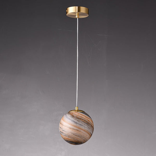 Modern Natural Mood Ball Glass Globe Ceiling Pendant Light - Yiilighting