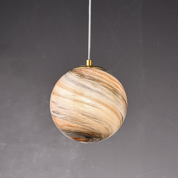 Modern Natural Mood Ball Glass Globe Ceiling Pendant Light - Yiilighting