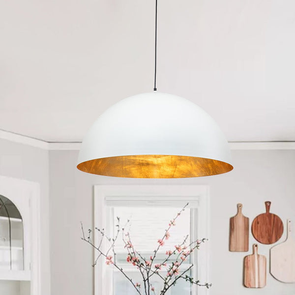 Modern One Light Oversized Dome Pendant Light - Yiilighting