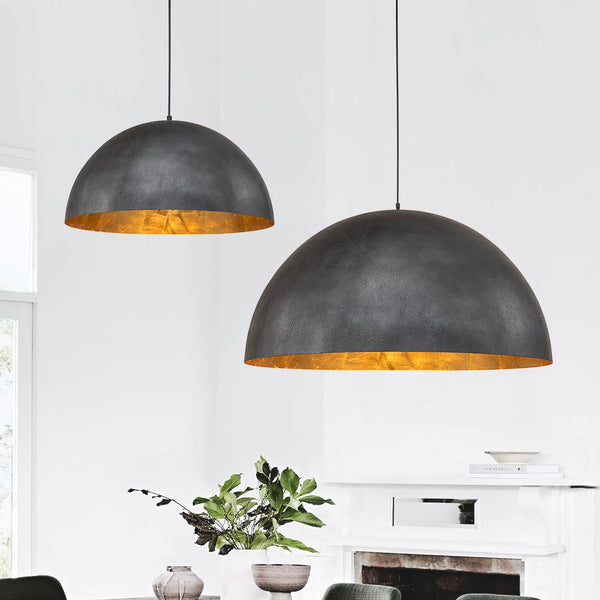 Modern One Light Oversized Dome Pendant Light - Yiilighting